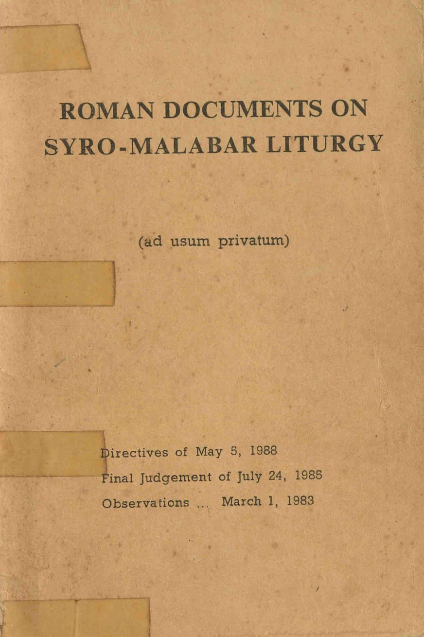 1988-roman-documents-on-syro-malabar-liturgy