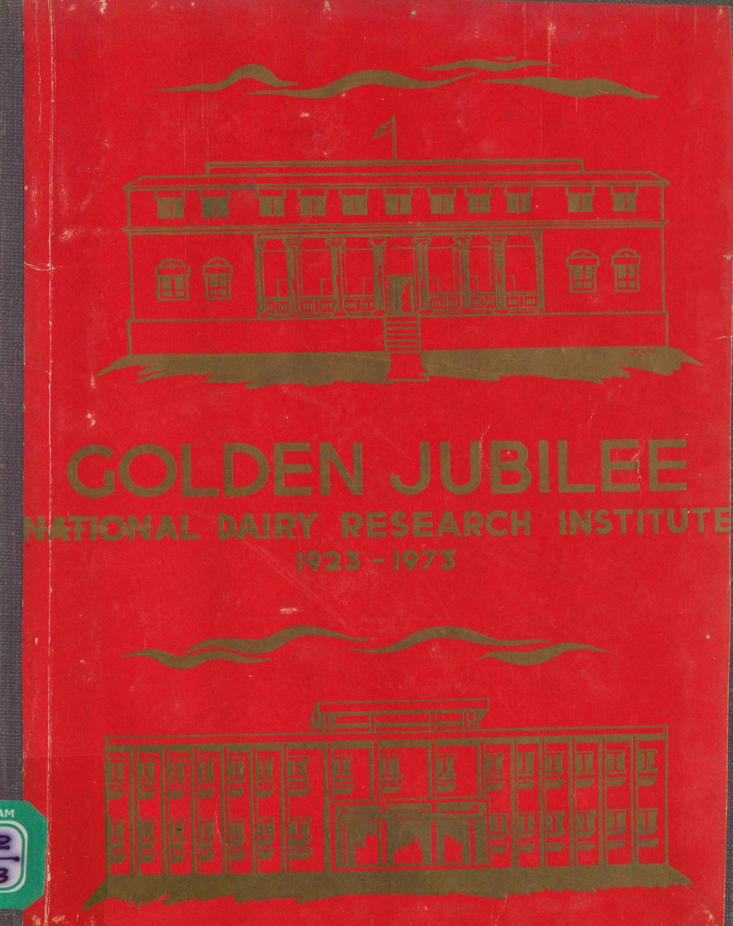 1973 - Golden Jubilee - National Dairy Research Institute