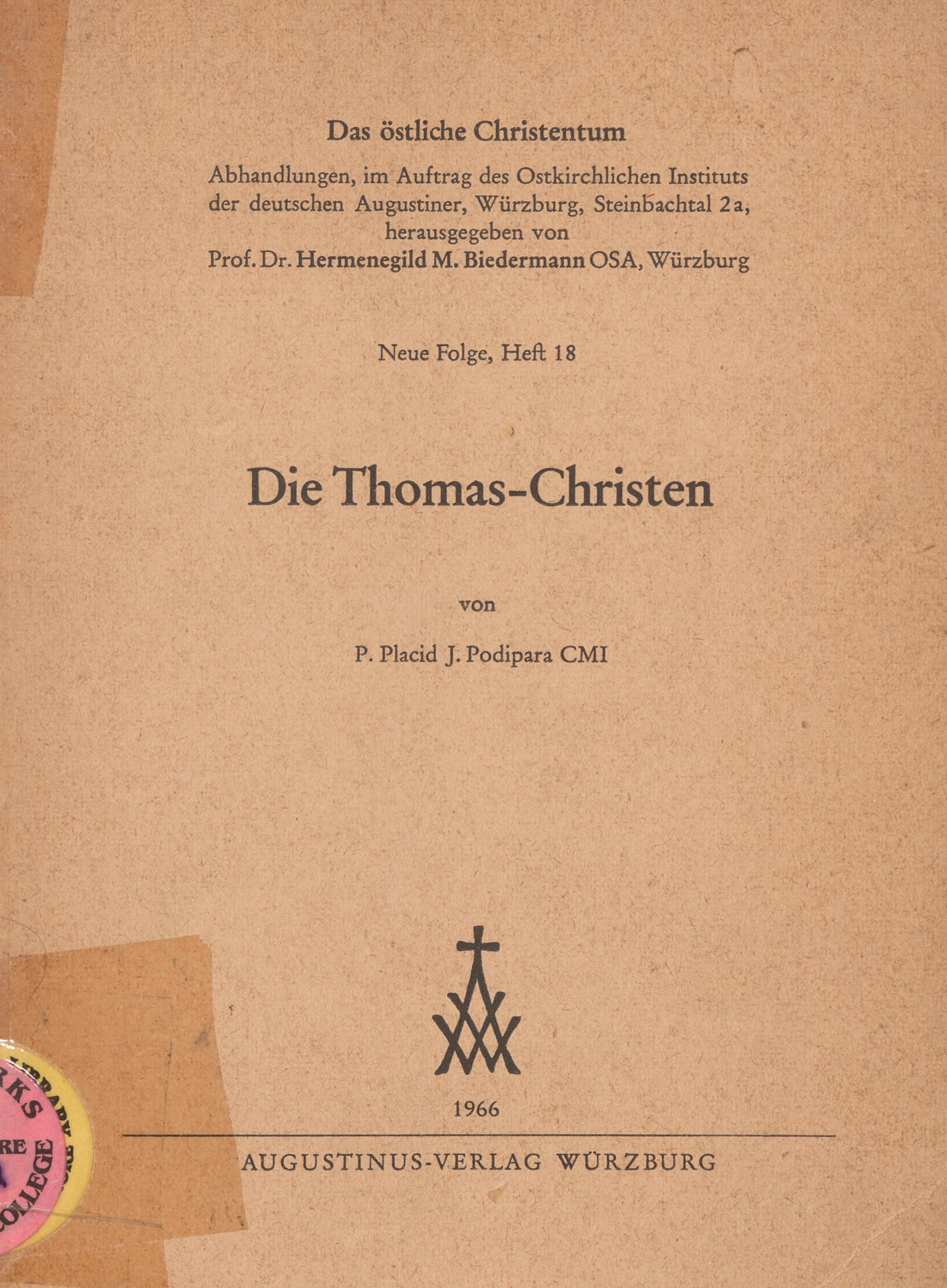 1966 Die Thomas Christen Placid Podipara