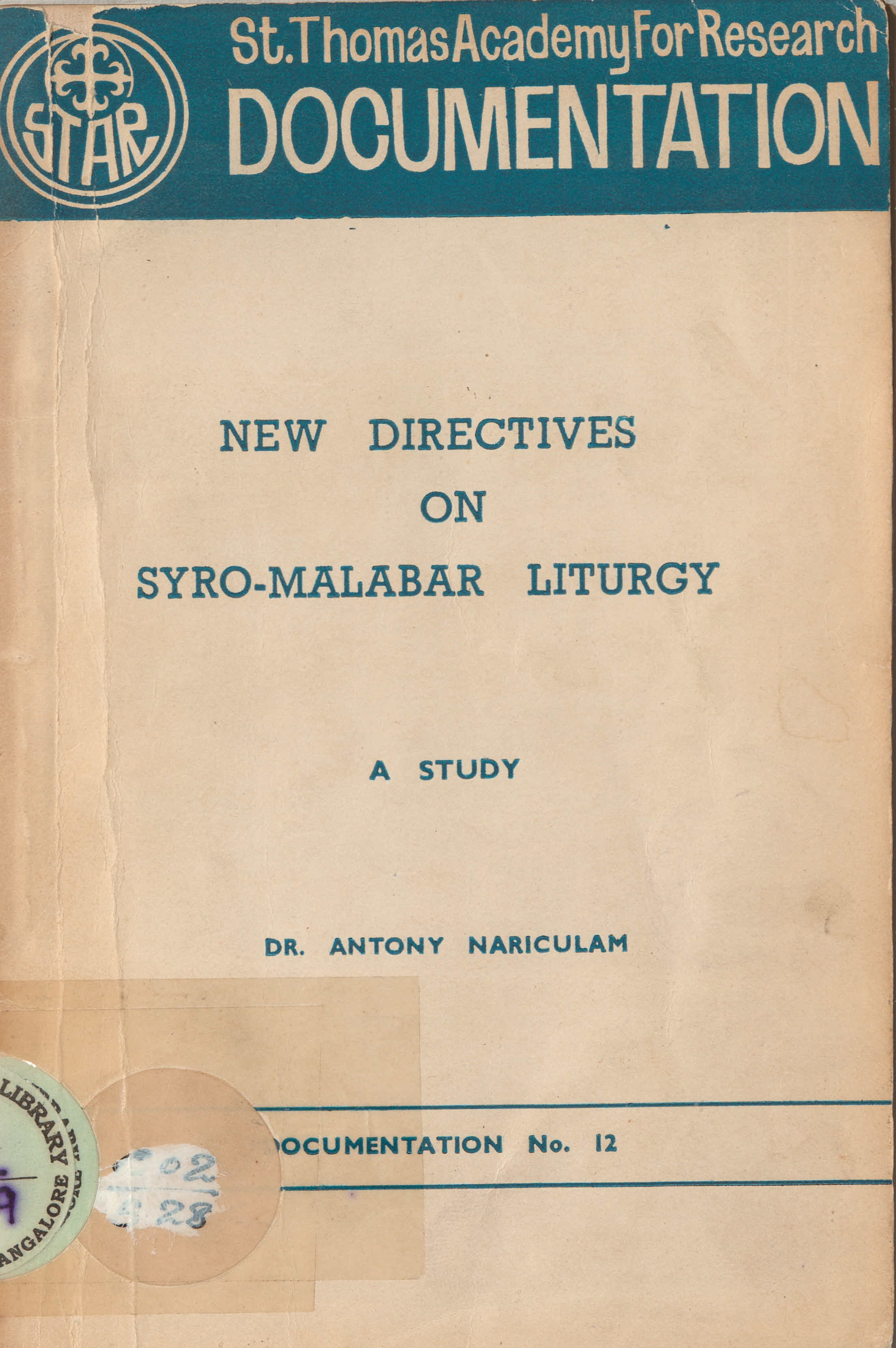  1988 - New Directives on Syro Malabar Liturgy
