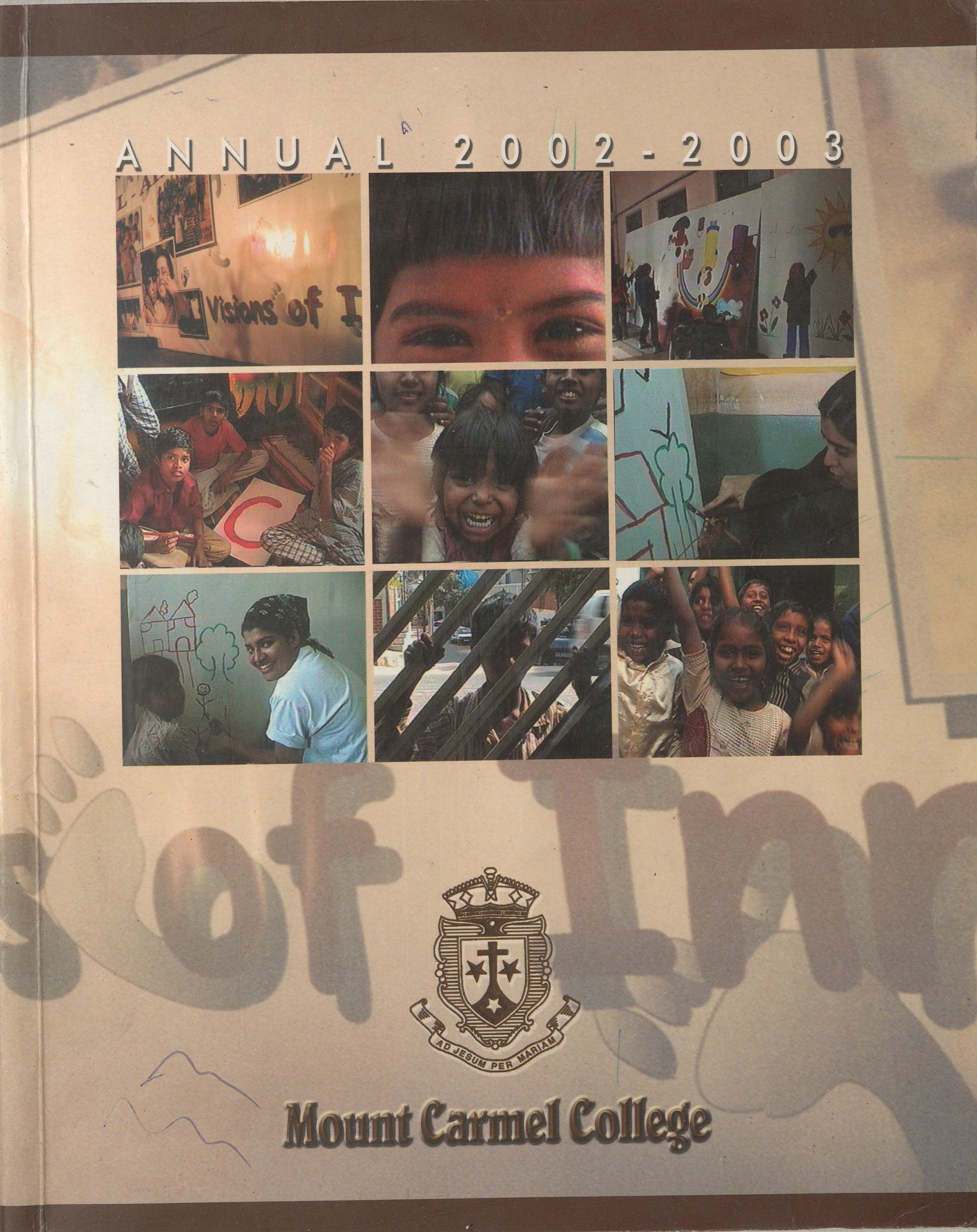 2003 – Mount Carmel College Bangalore Annual