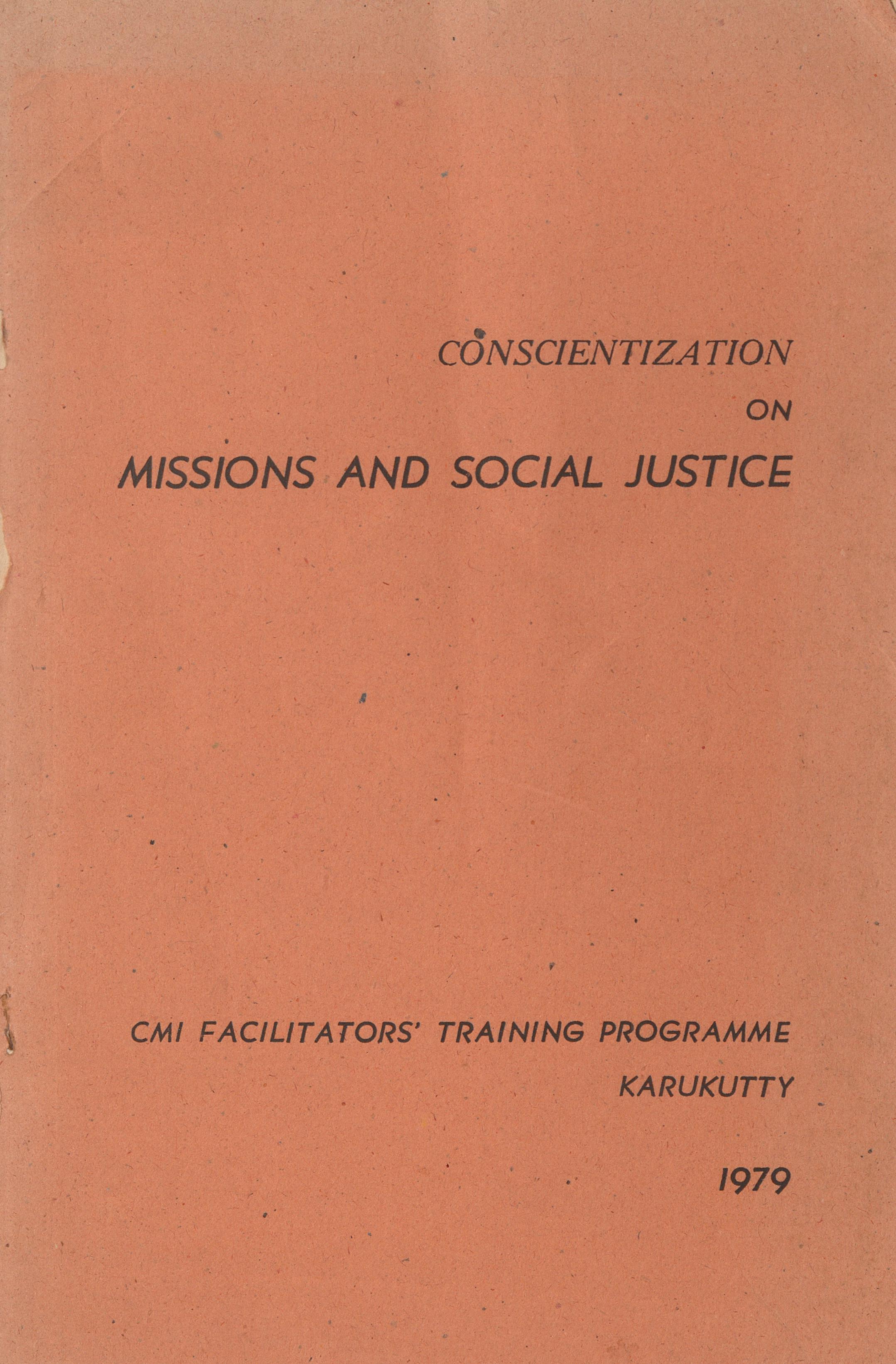 1979 - Conscientization Missions and Social Justice